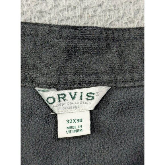 Orvis Fleece Lined Pants Mens 32x30 Nylon Stretch Hiking Outdoor - Picture 3 of 14